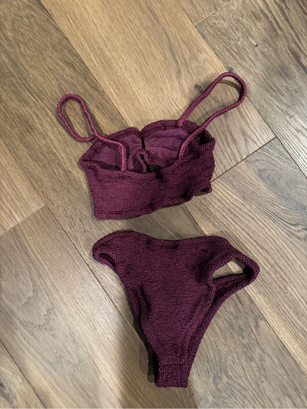 Hunza G Aura Bikini in Grape - Picture 6 of 7